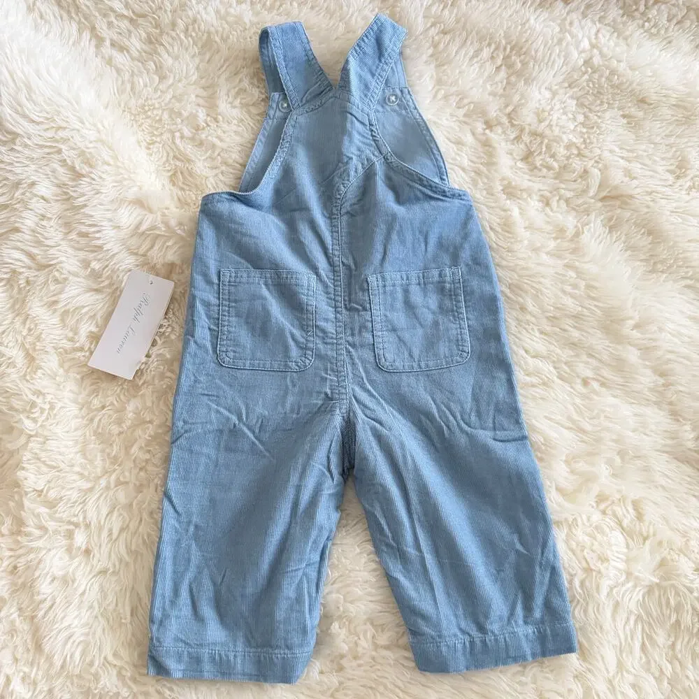 NEW Ralph Lauren Blue Corduroy Overall